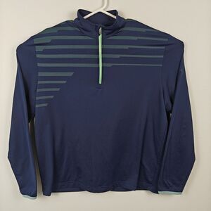 Callaway Mens Large dark blue Weather Series 1/4 Performance Golf Long Sleeve
